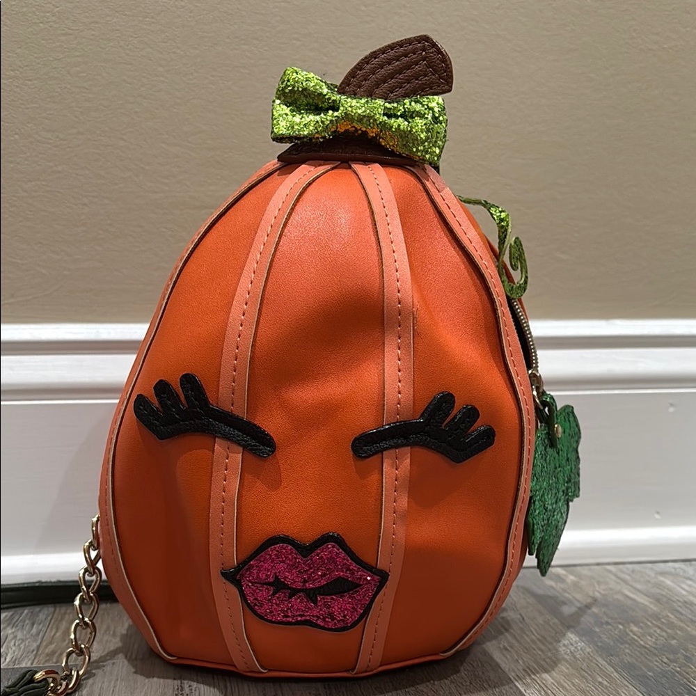 Betsy Johnson Pumpkin Purse Pocketbook